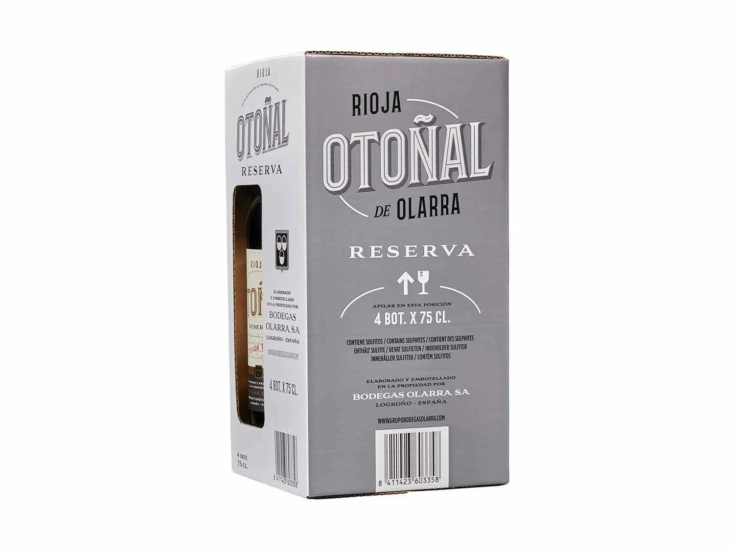 Otoñal vino Tinto Reserva DO Rioja Pack 4