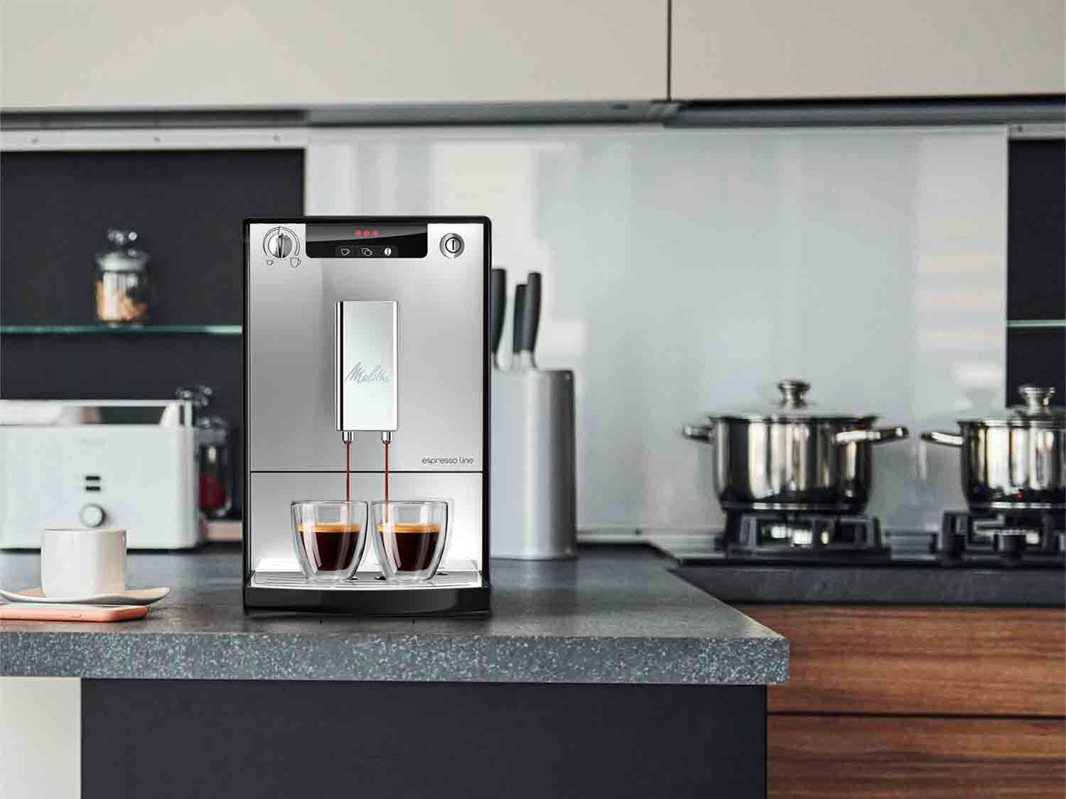 Melitta ® Cafetera espresso line E950-213 1400 W