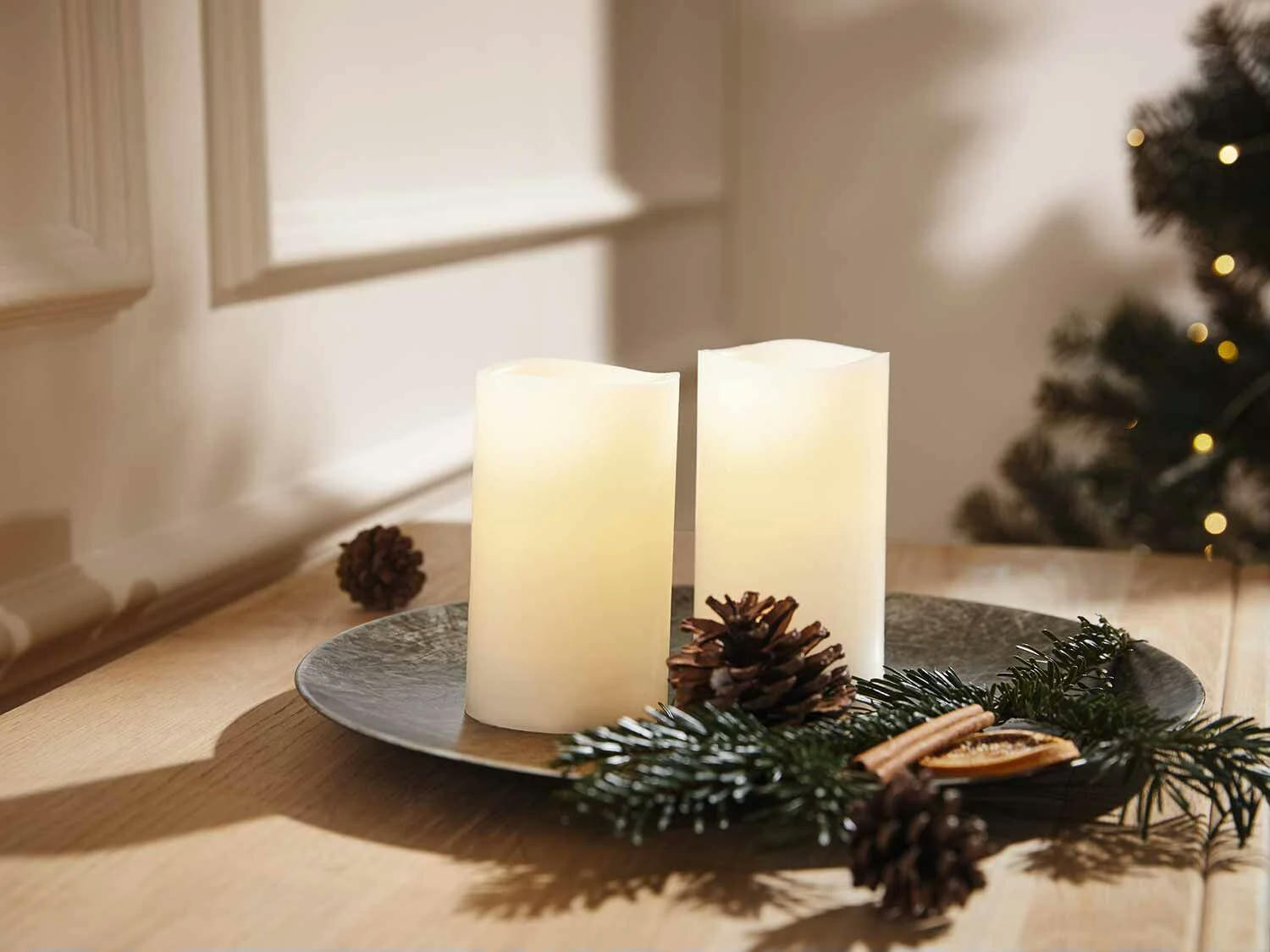 Velas LED de cera pack 2