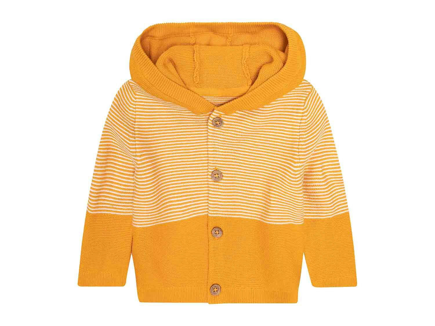 Chaqueta de punto con capucha para bebé