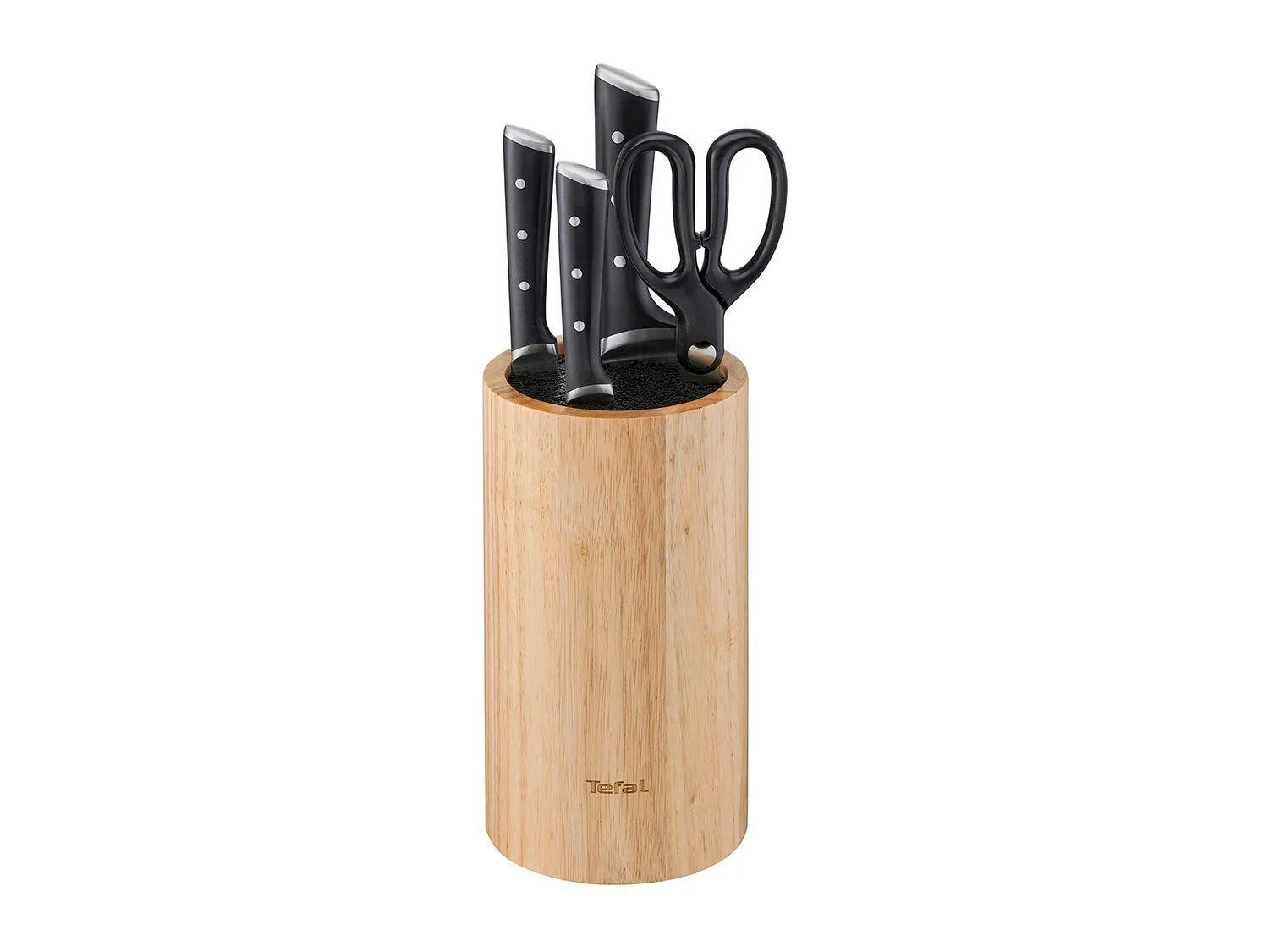 Tefal ® Set de cuchillos y tijeras con bloque