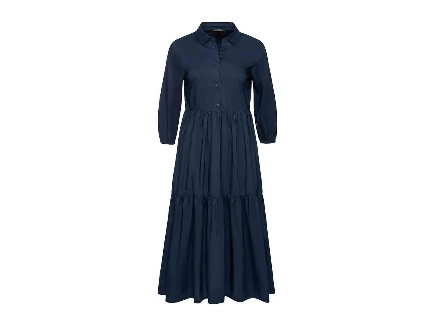 Vestido midi azul para mujer