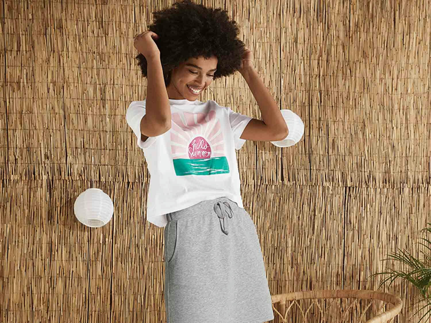 Camiseta manga corta para mujer