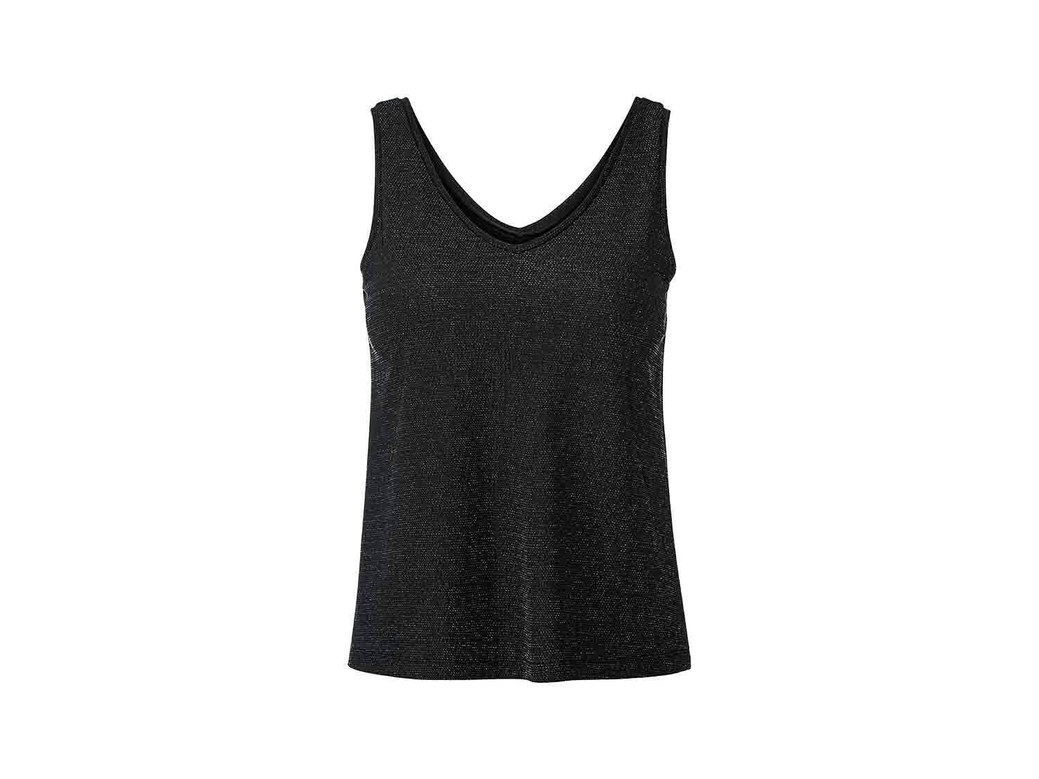 Camiseta con efecto brillante para mujer