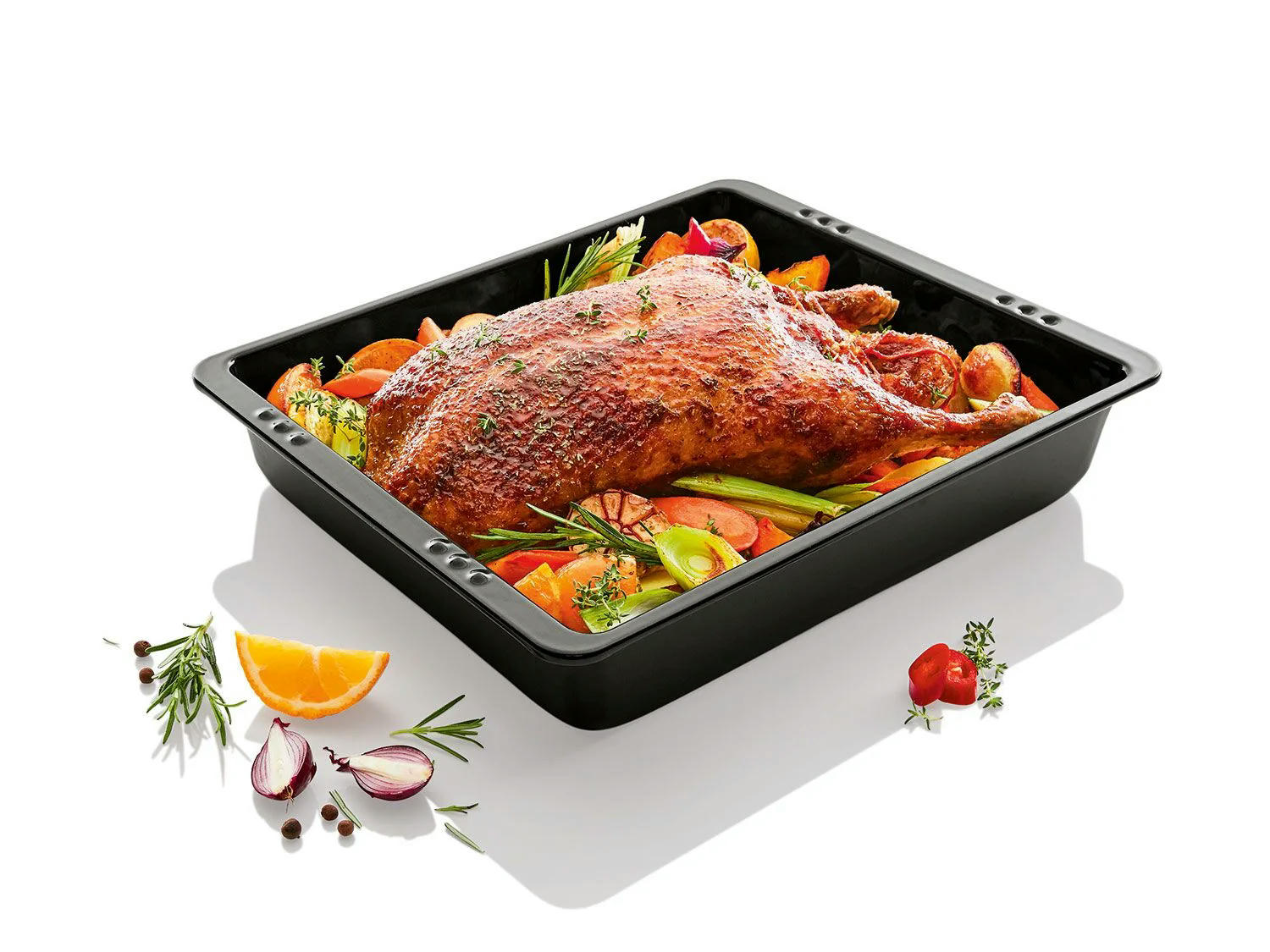 Bandeja y fuente de horno esmaltada
