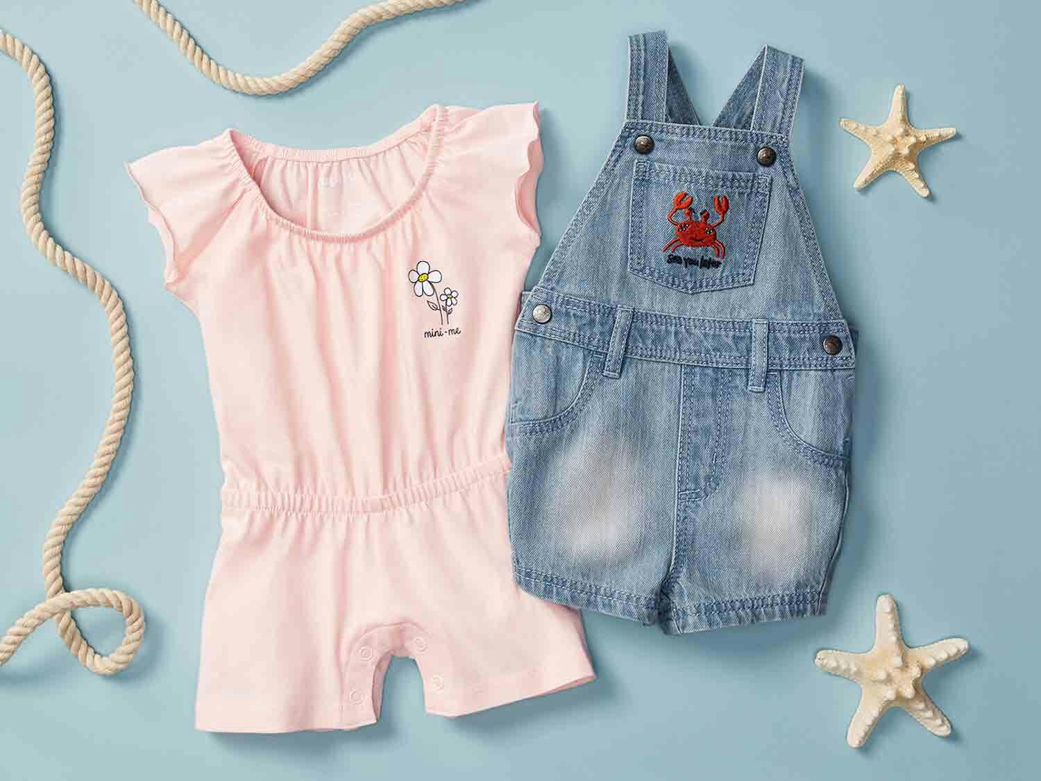 Pantalón con peto vaquero para bebé