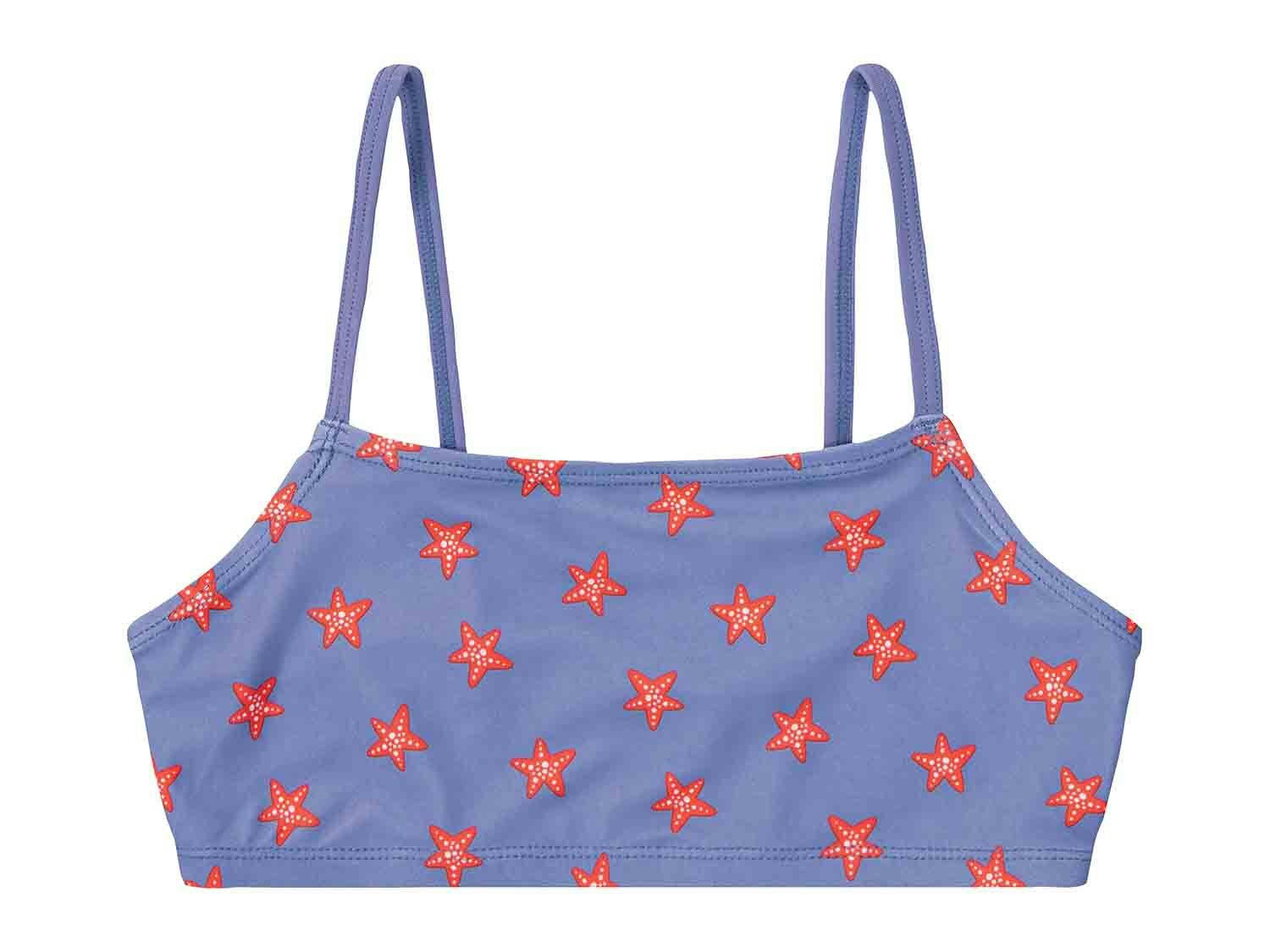 Biquini júnior azul con estrellas