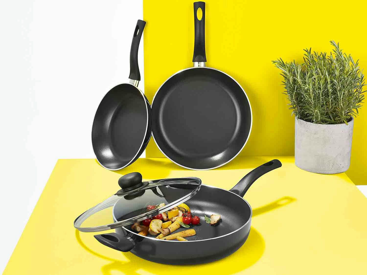 Sartén honda con tapa 28 cm