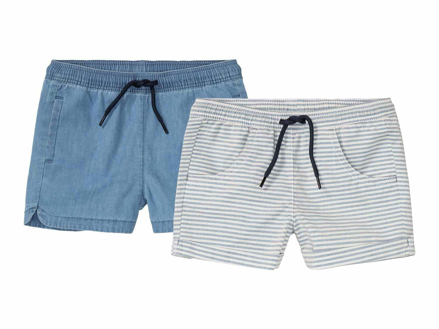 Pantalones cortos infantiles pack 2