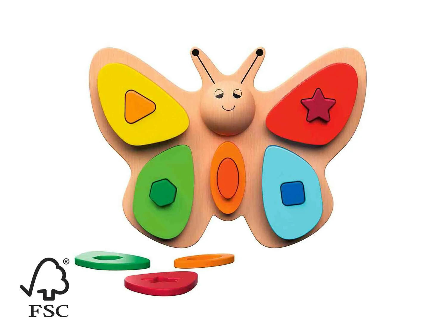 Mariposa de piezas