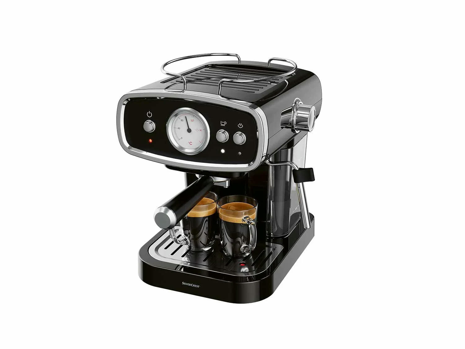 Cafetera espresso negra 1050 W
