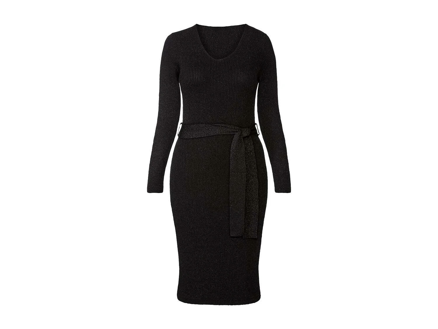 Vestido de punto de canalé para mujer