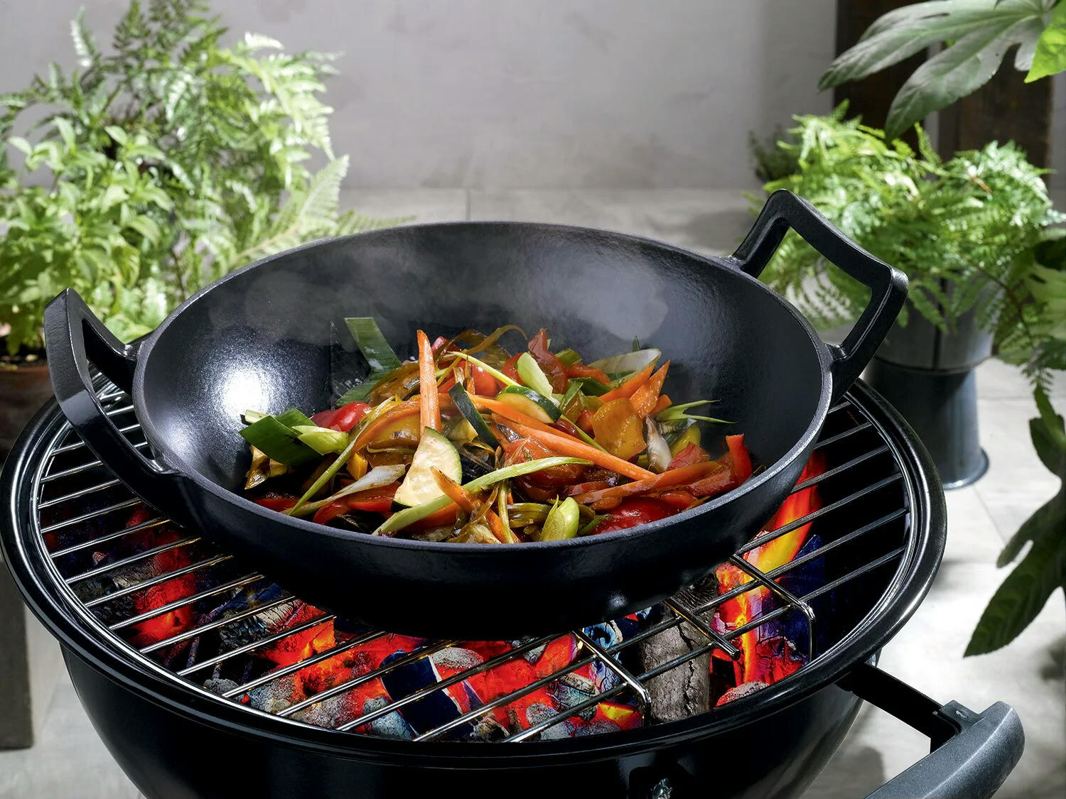 Wok para barbacoa 31,5 cm