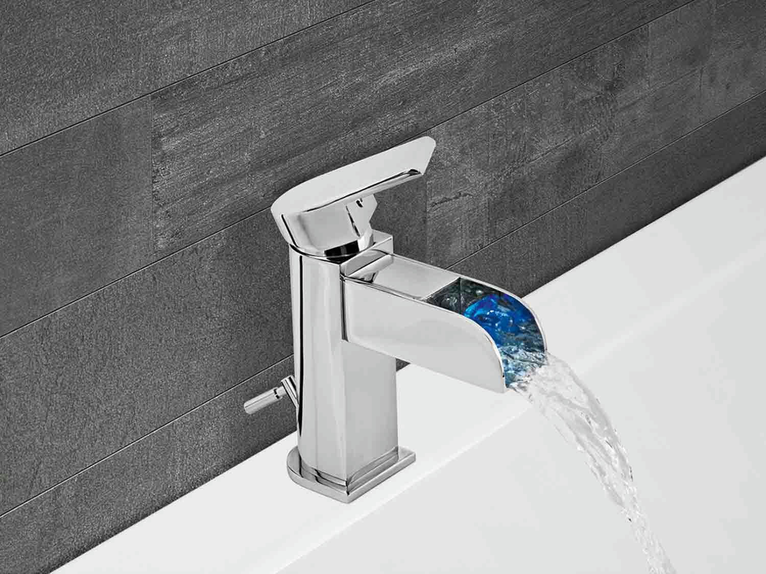 Grifería con LEDS para lavabo