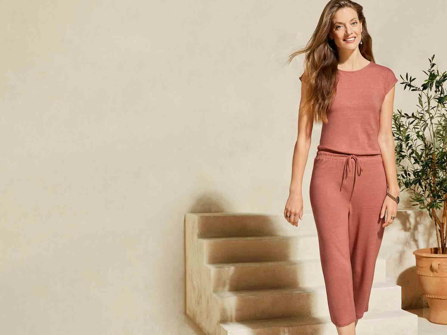 Mono de lino para mujer