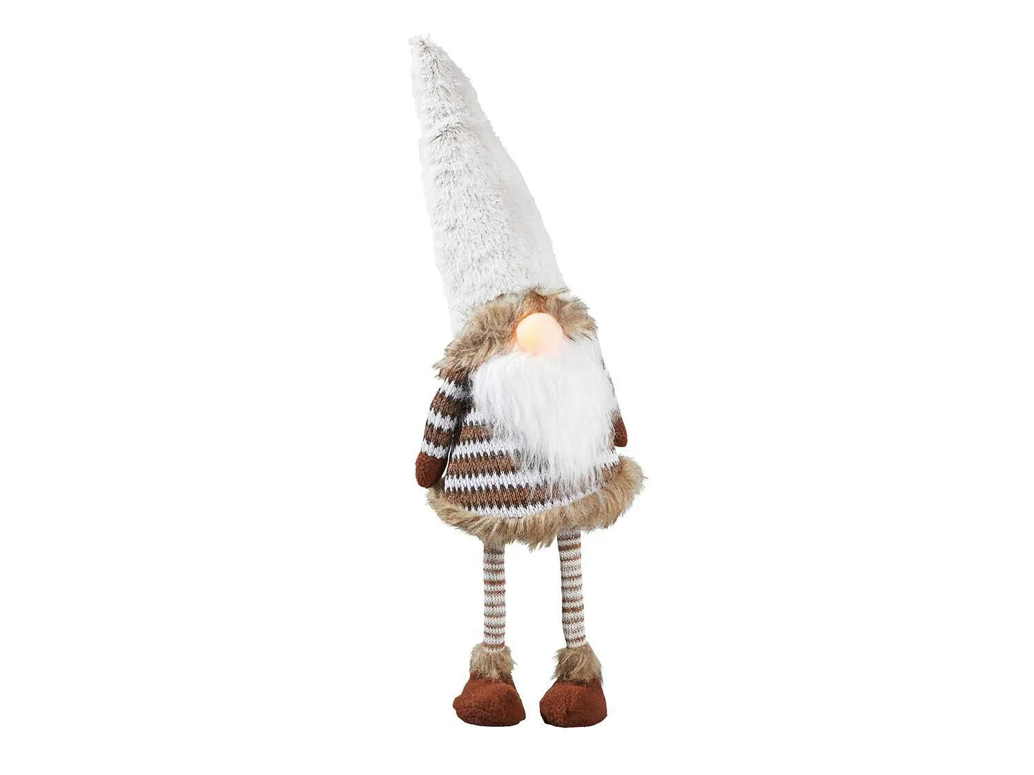Figura decorativa gnomo de pie con LED