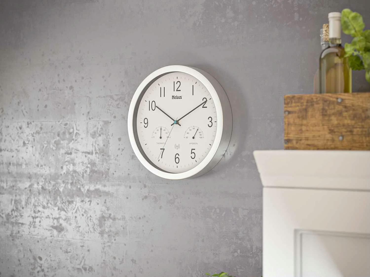 Mebus Reloj de pared radiocontrolado