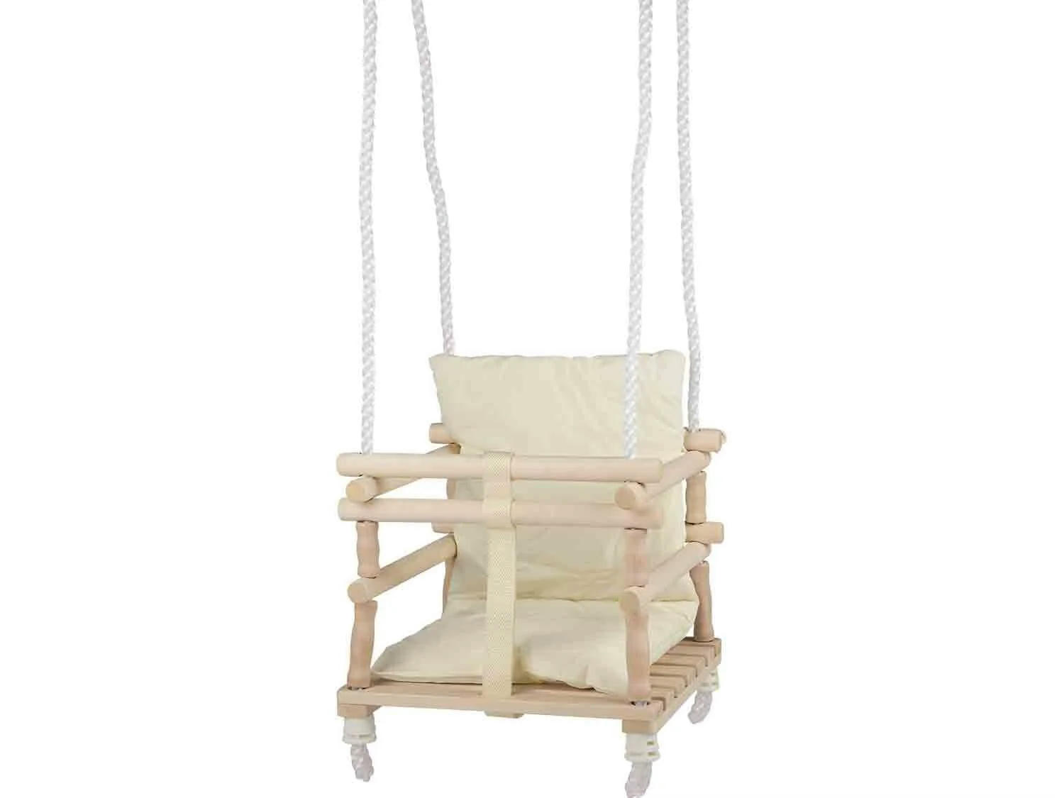 Columpio de madera para bebé