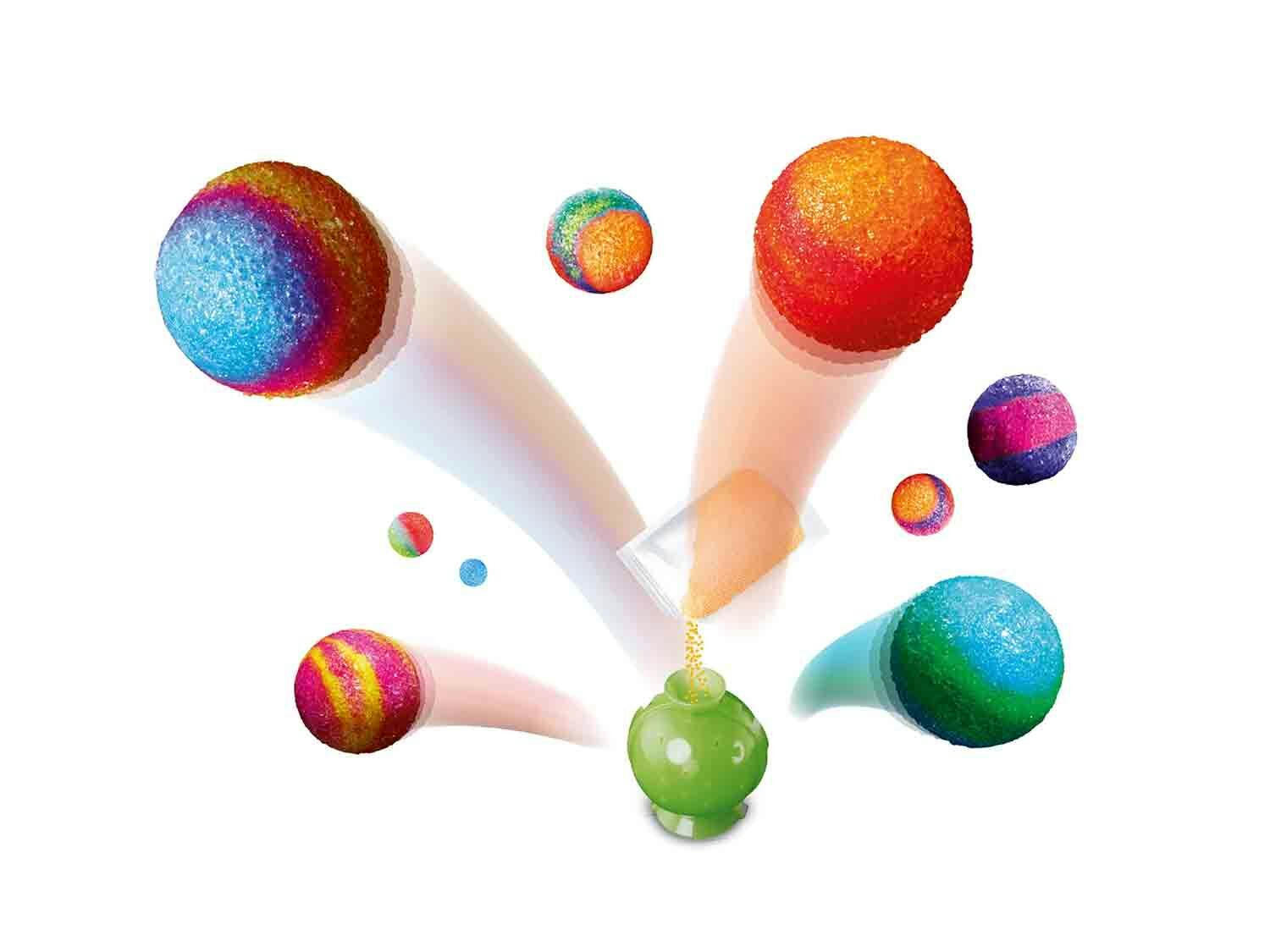 Kosmos Experimento con planetas con pelotas saltarinas