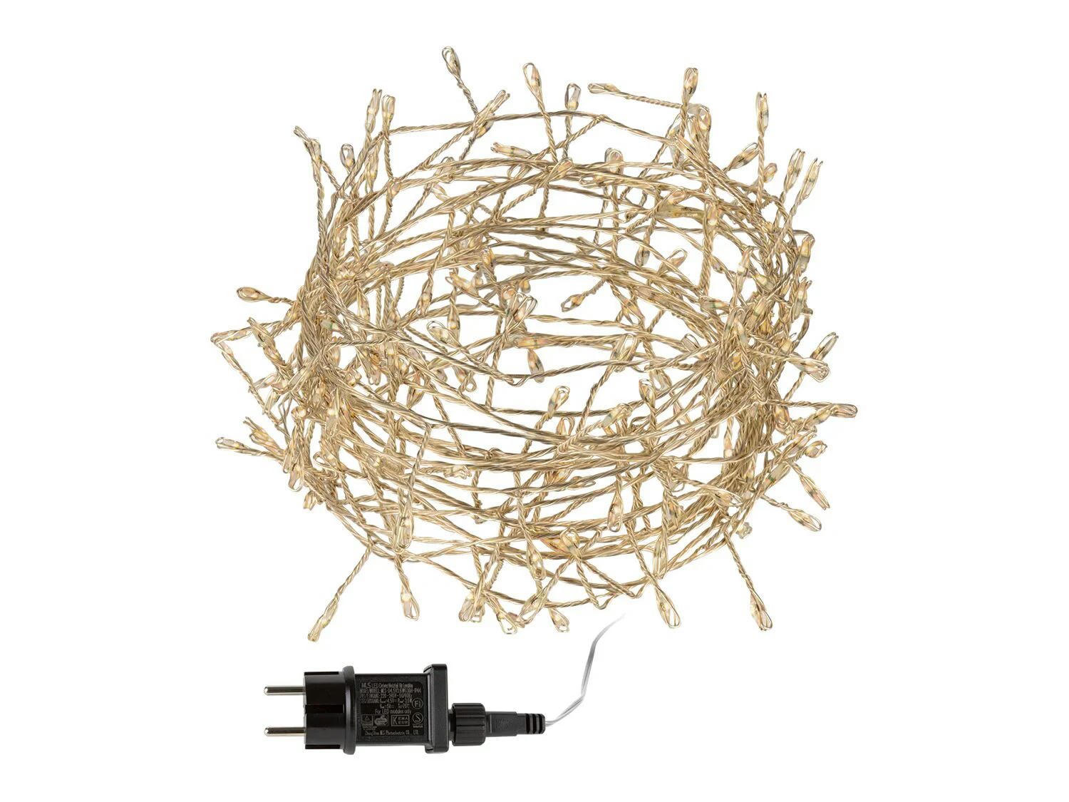 Guirnalda de bombillas LED sobre alambre flexible