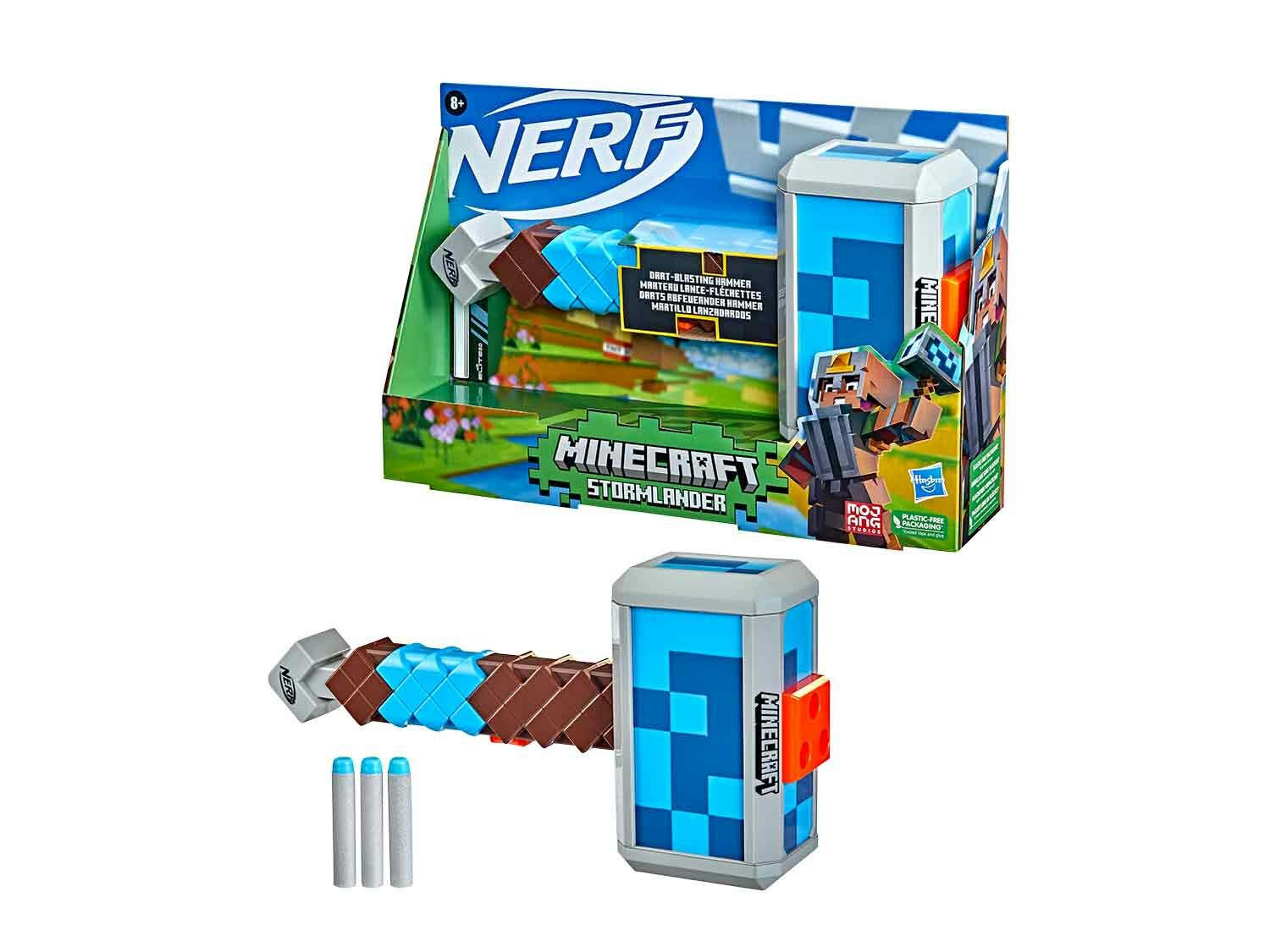 Nerf Minecraft Martillo lanzadardos