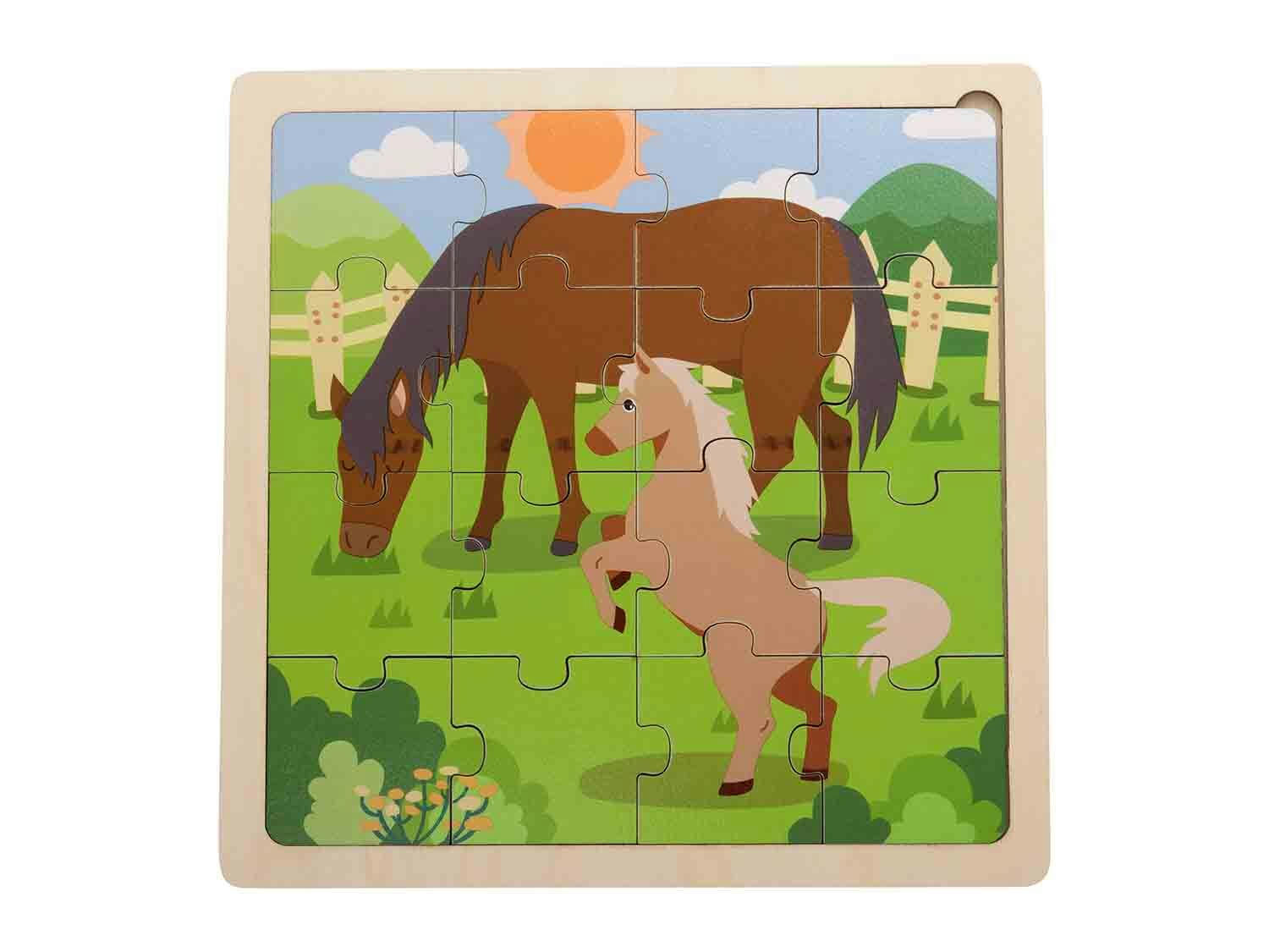Puzzle de madera de animales