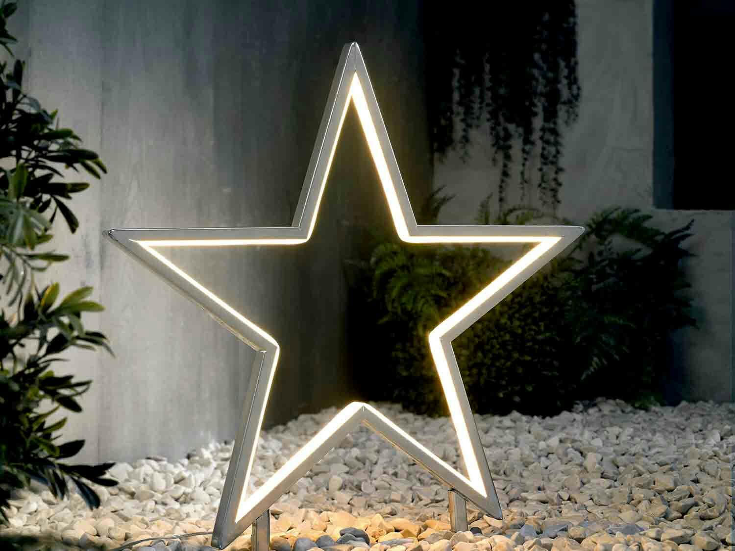 Estrella de metal con LED