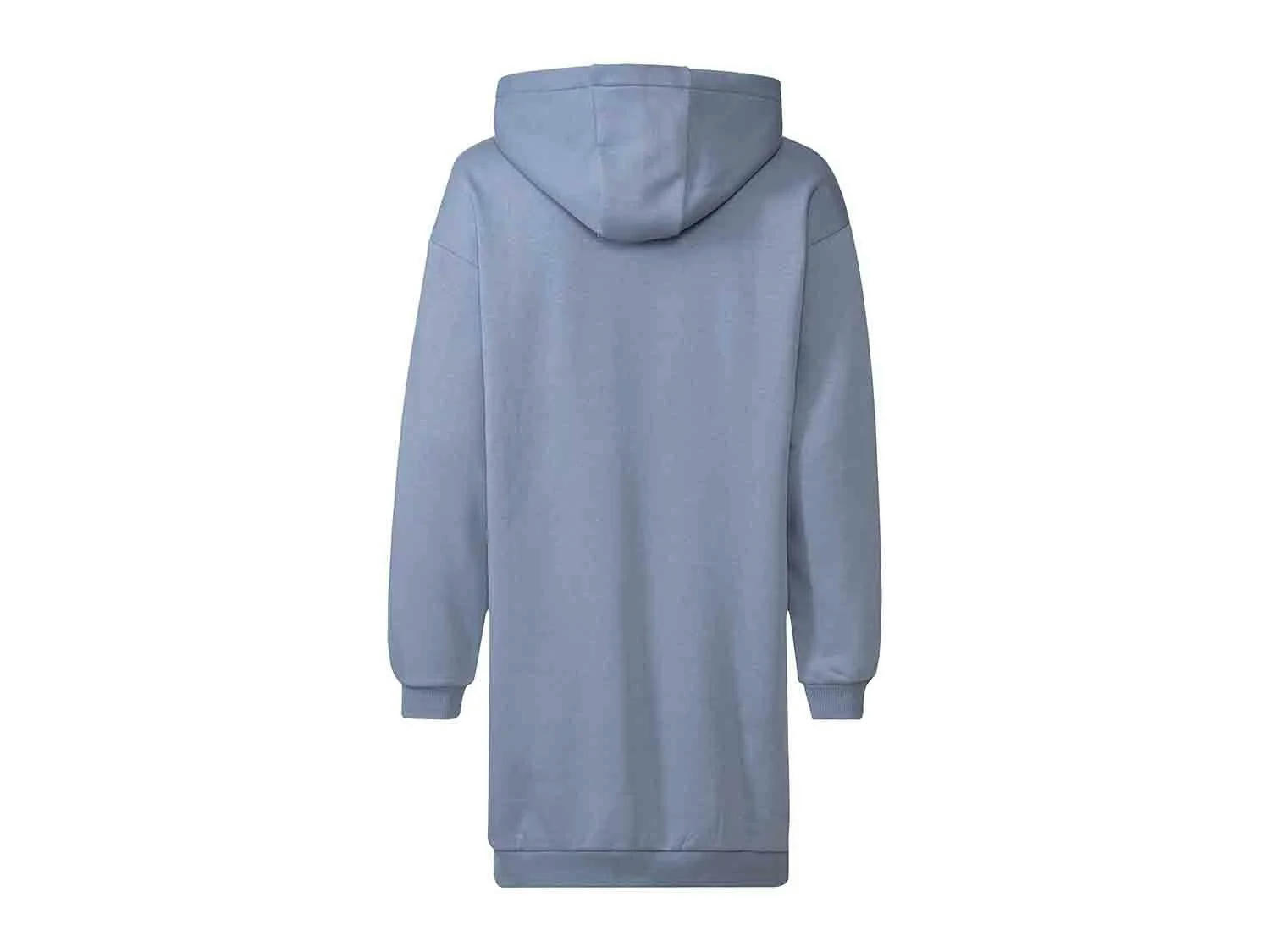 Vestido tipo sudadera azul para mujer