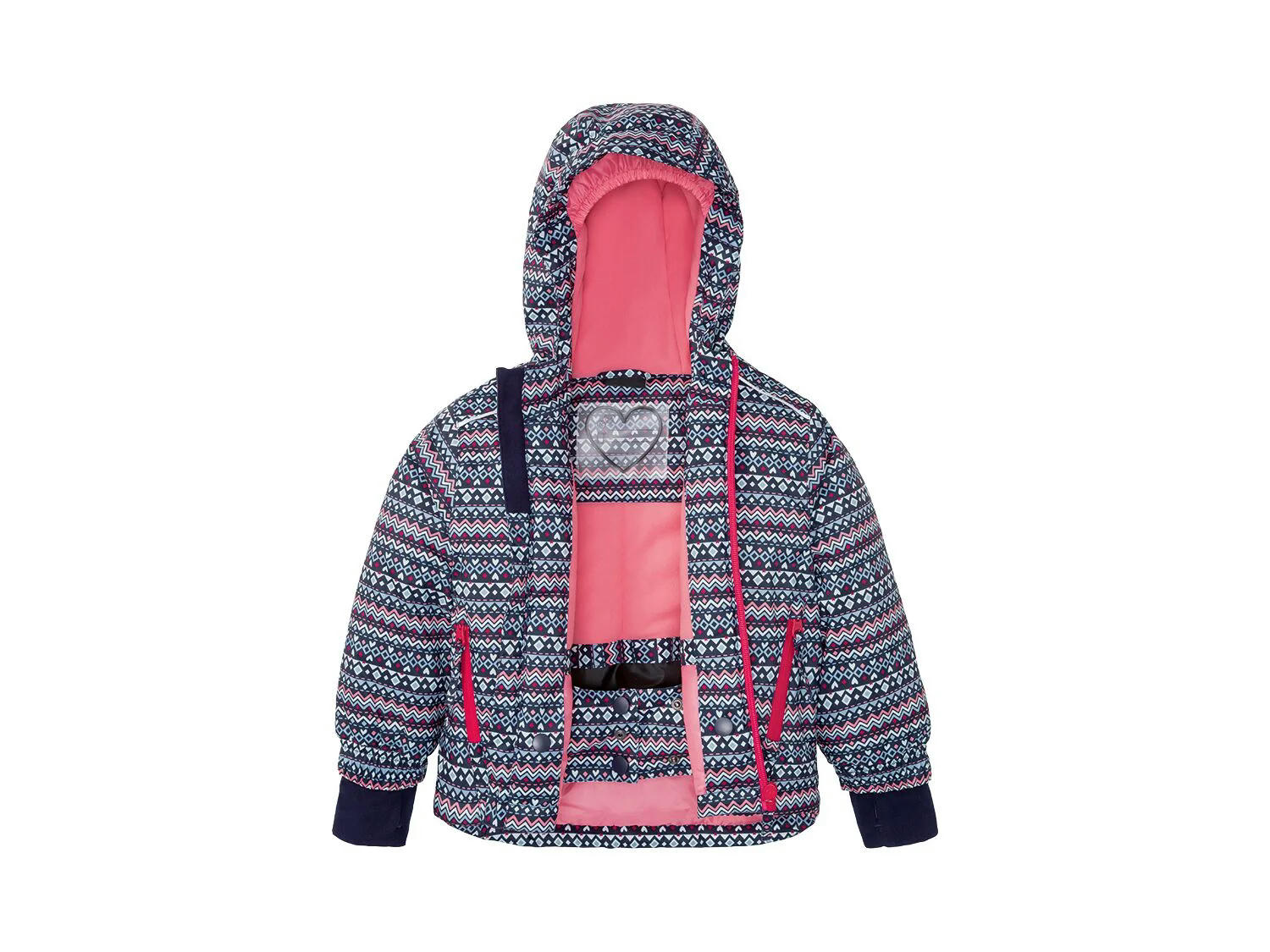 Chaqueta de nieve infantil con estampado