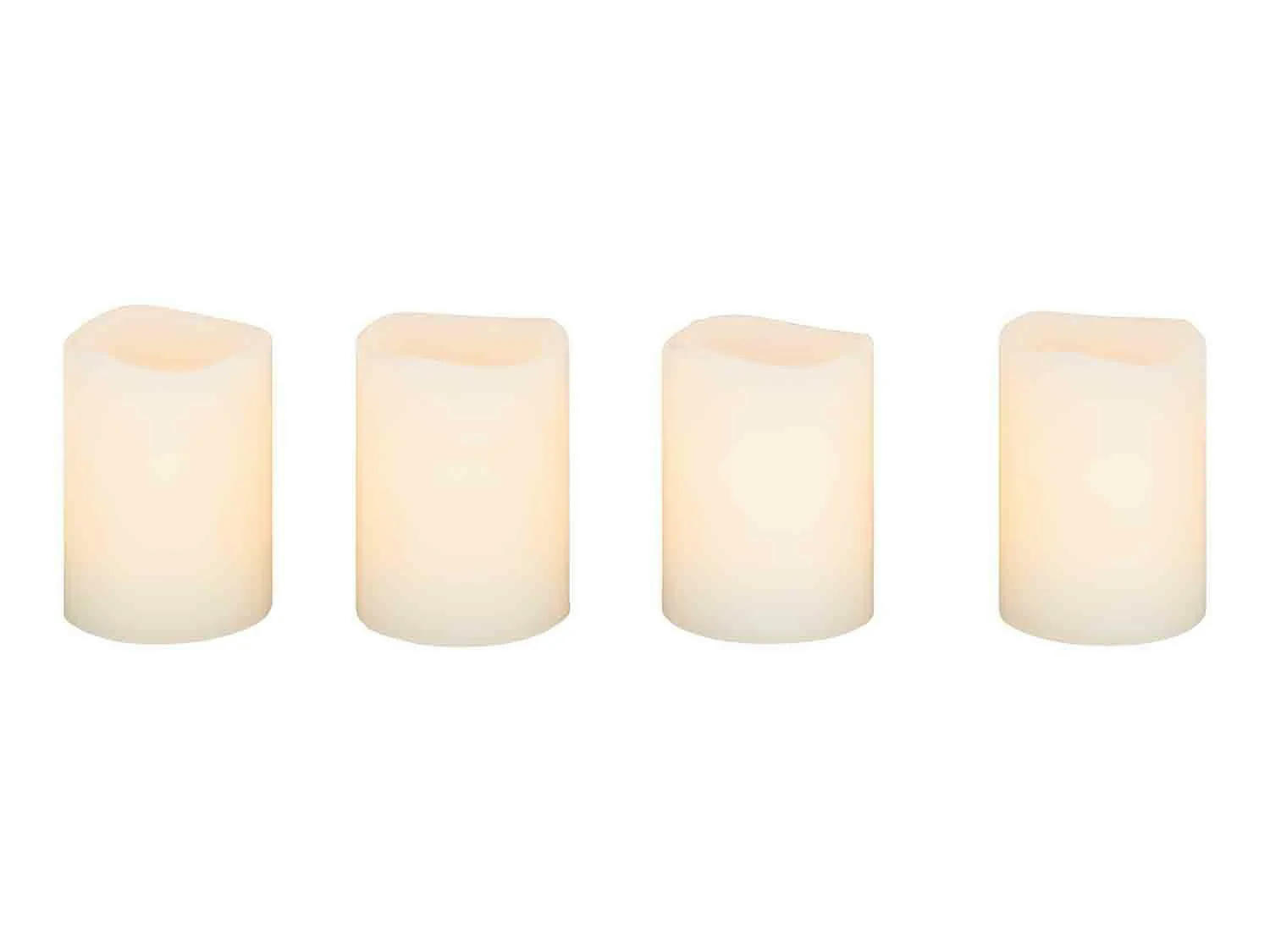 Velas LED de cera pack 4