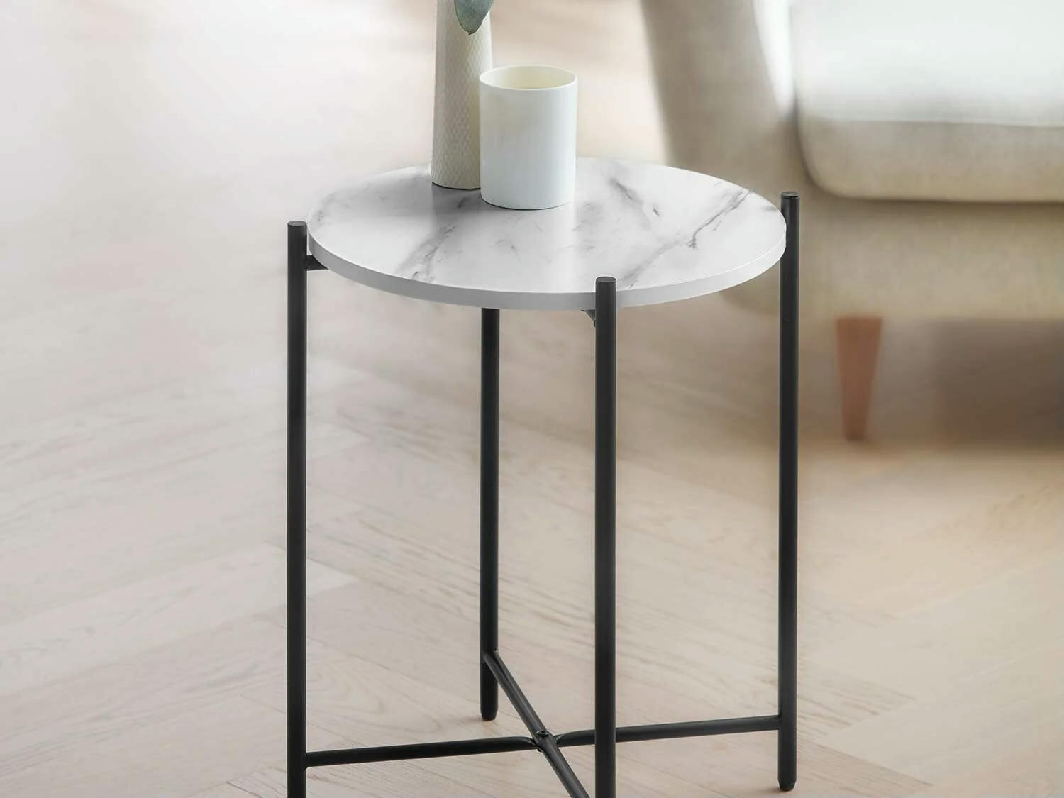 Mesa auxiliar madera maciza