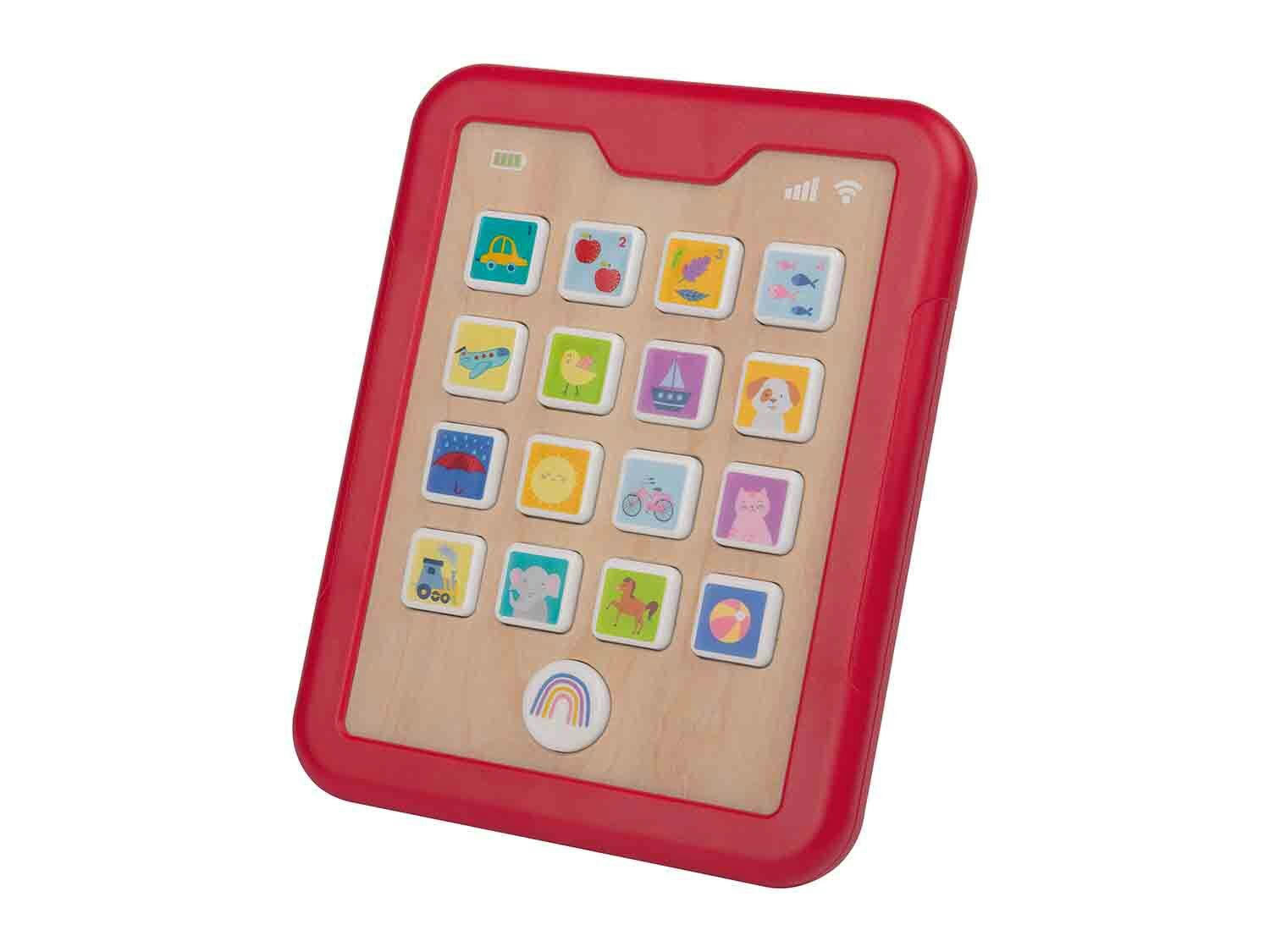Tablet de aprendizaje de madera