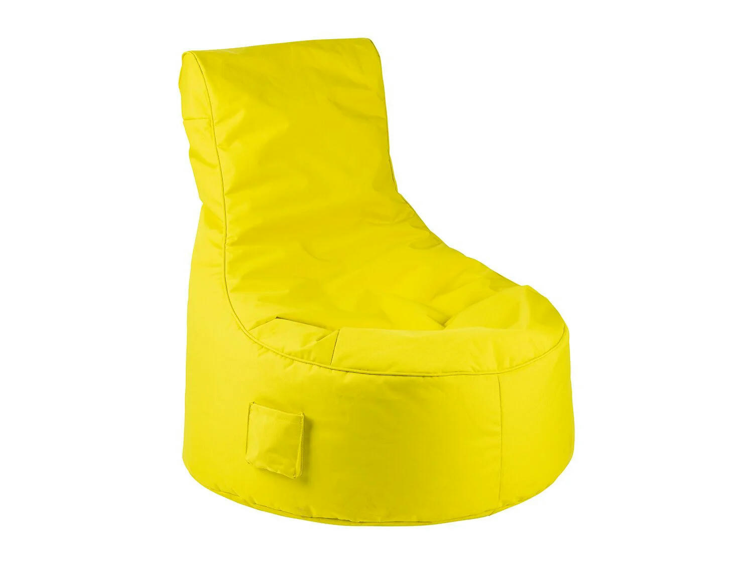 Puf para exterior amarillo
