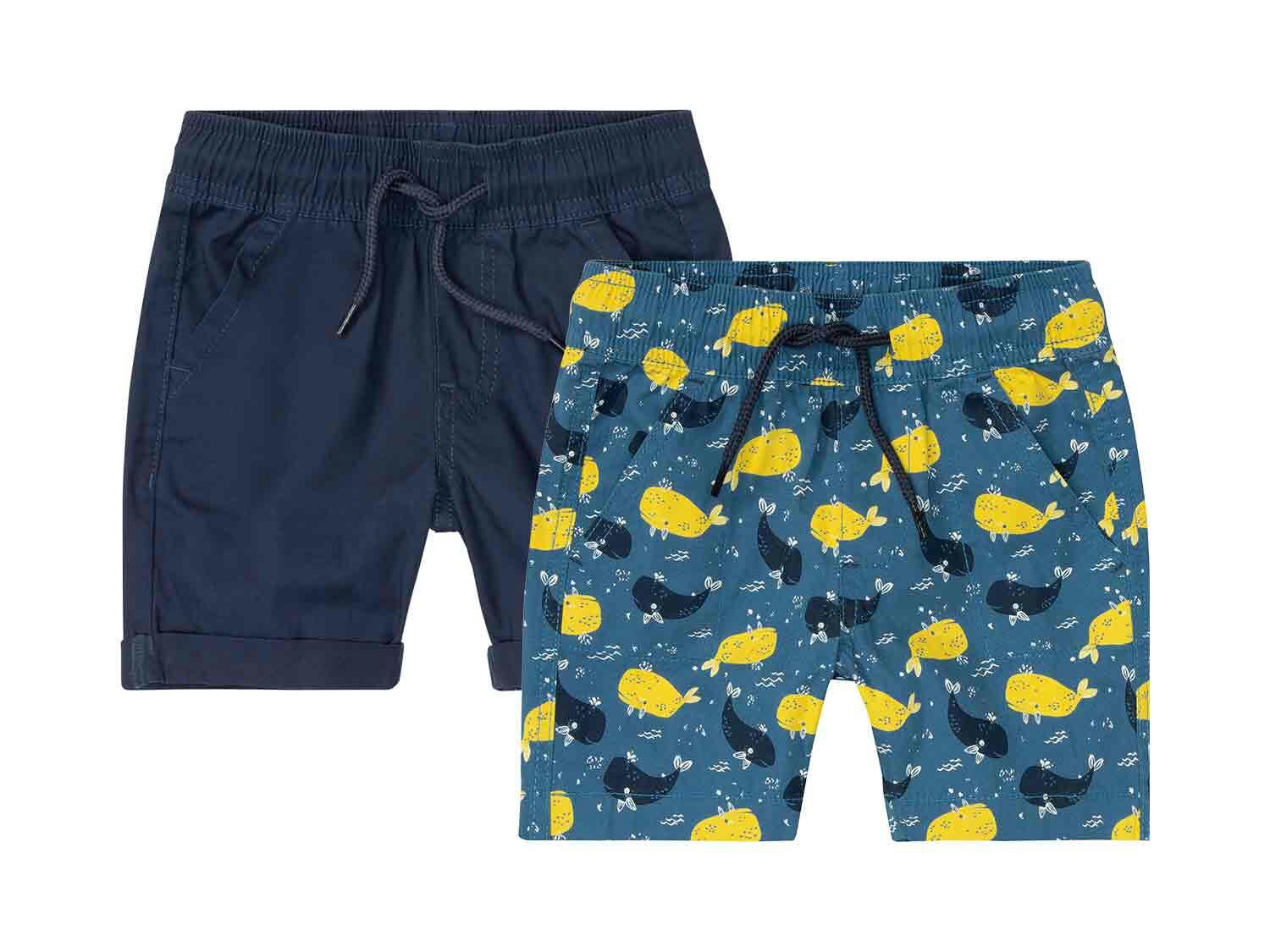 Pantalones cortos infantiles pack 2