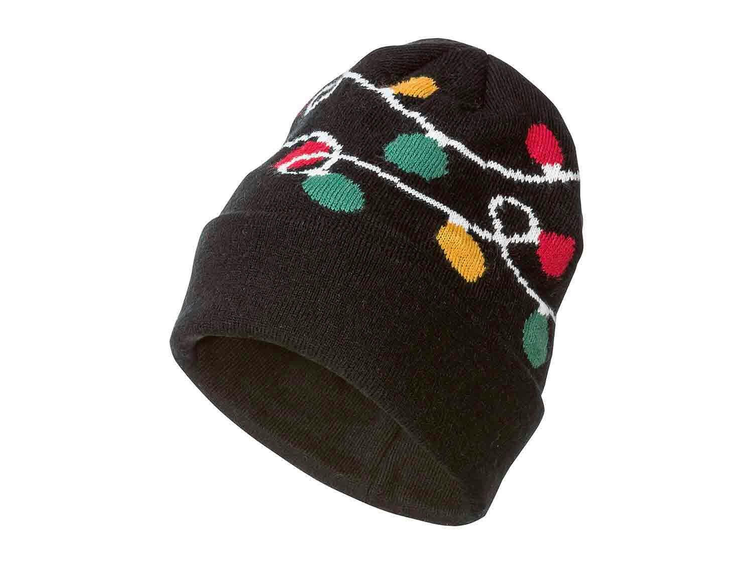 Gorro navideño negro