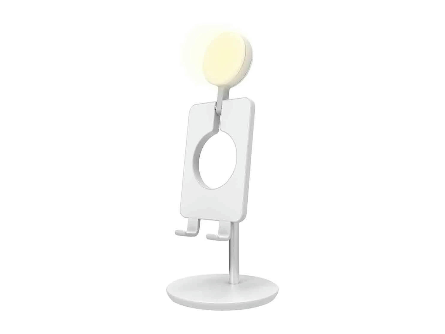 Luz anillo con soporte para móvil