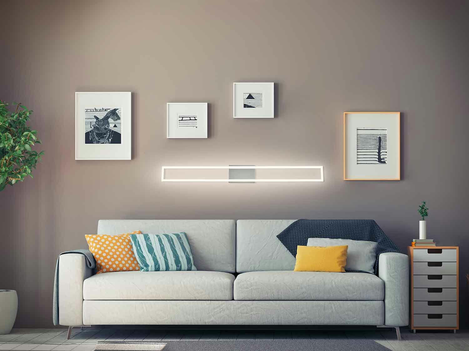 Lámpara LED de pared/techo rectangular