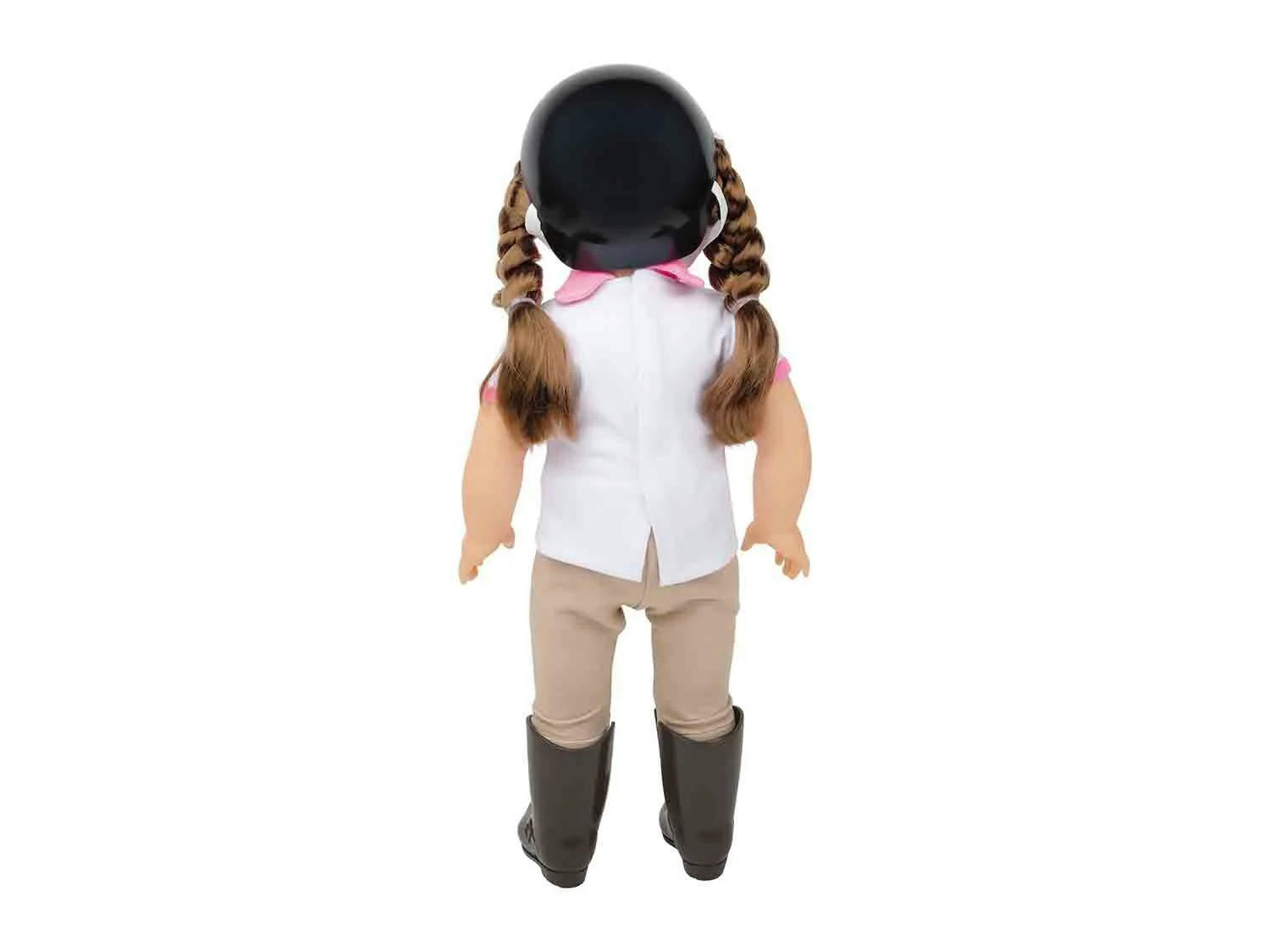 Muñeca con pelo castaño