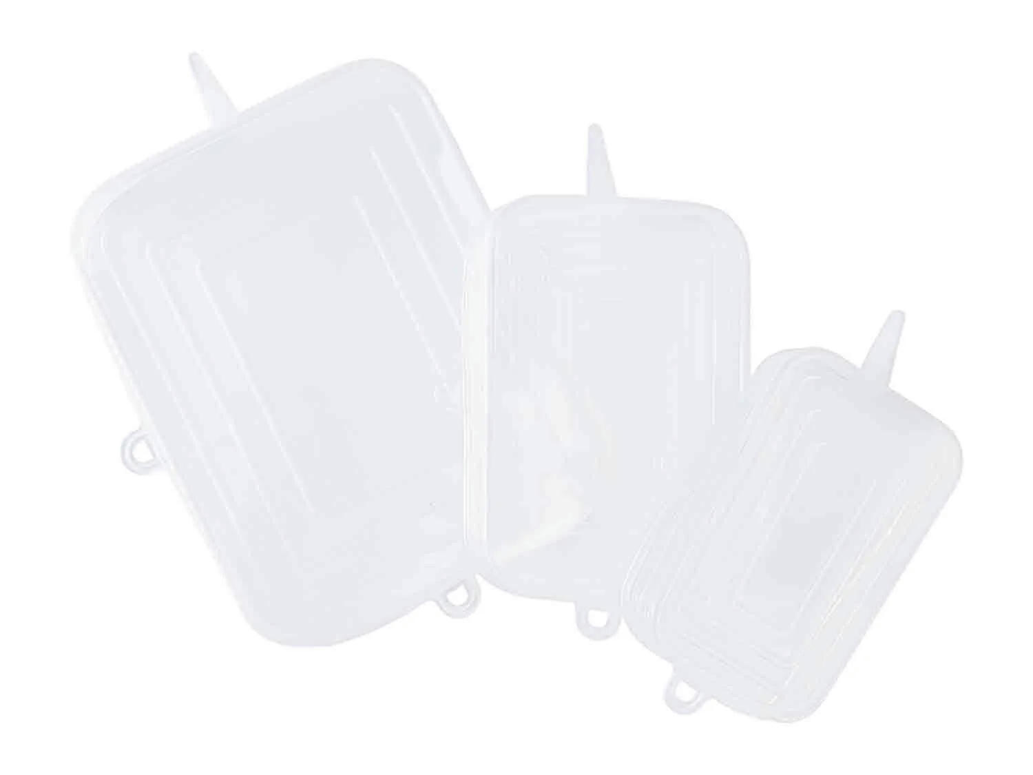 Set de tapas de silicona rectangulares