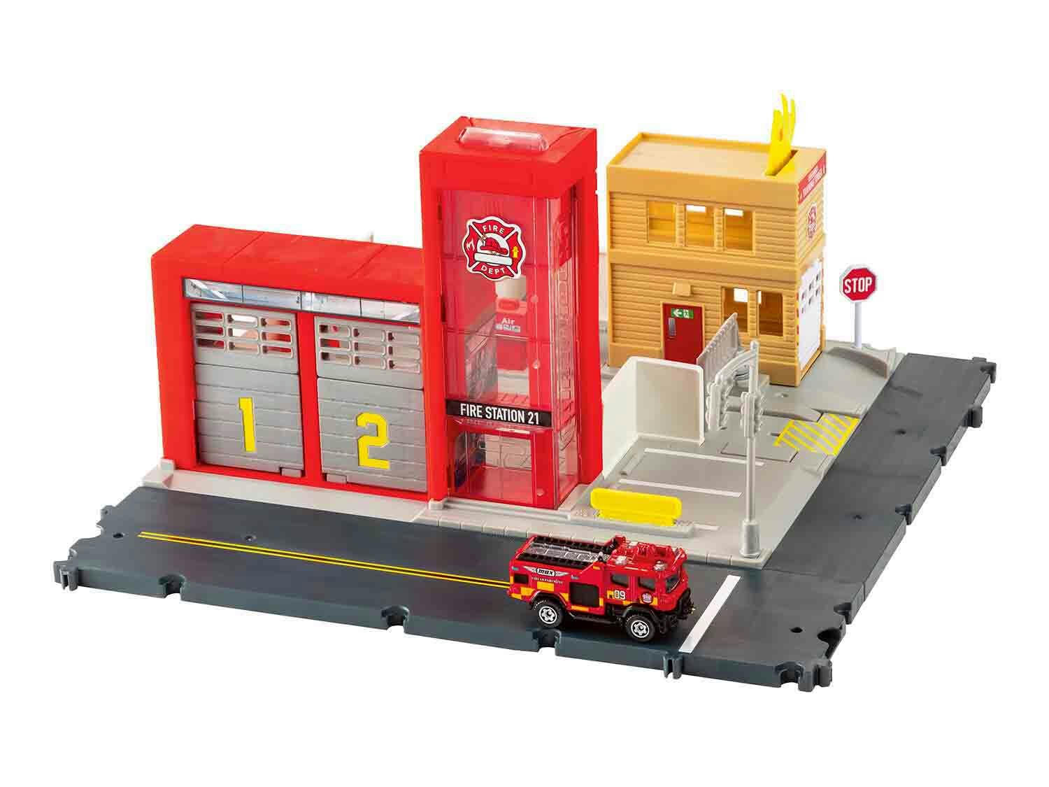Hot Wheels ® Parque de bomberos Matchbox