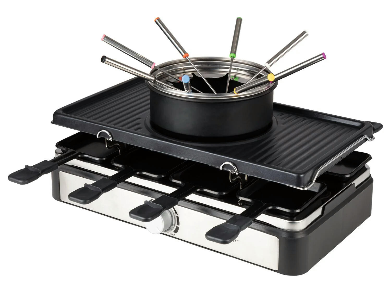 Set de raclette, parrilla y fondue 1400 W