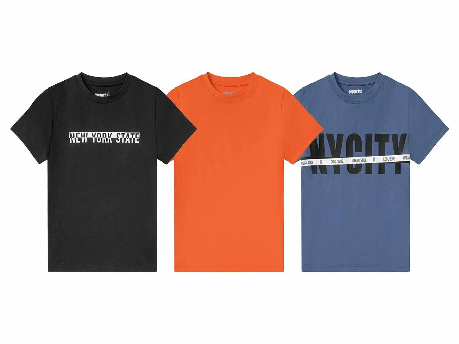 Camisetas júnior pack 3