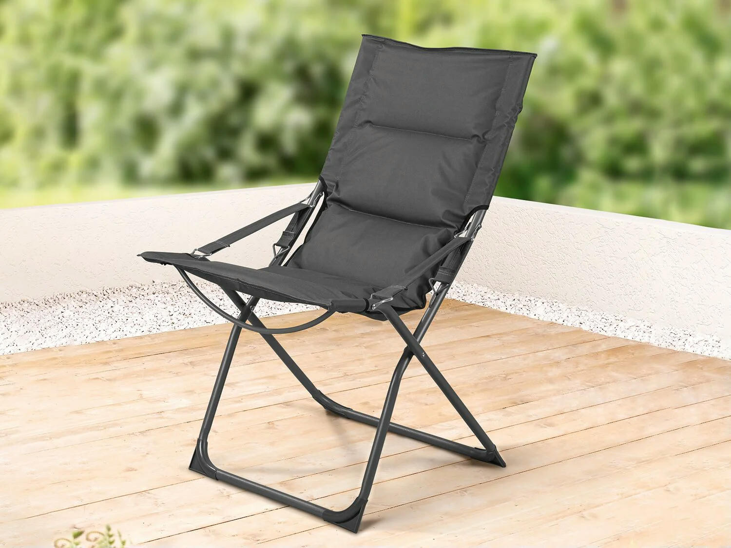 Silla plegable acolchada