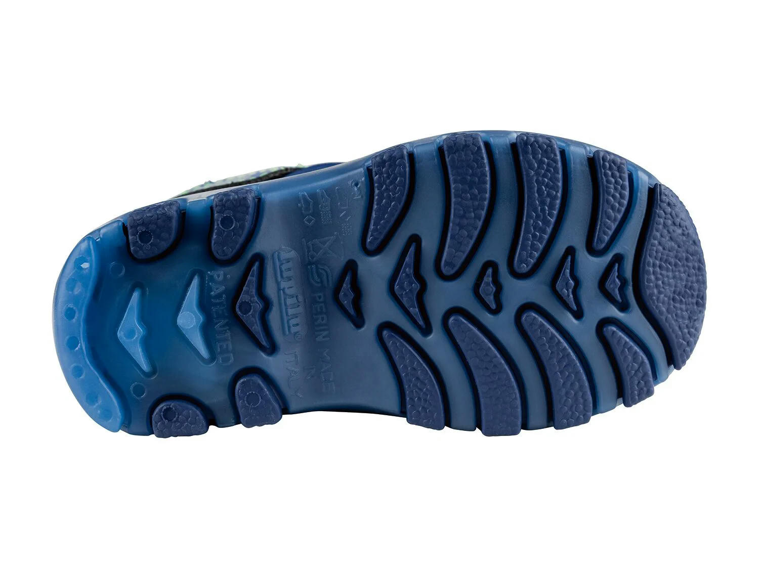 Botas de nieve azules infantiles