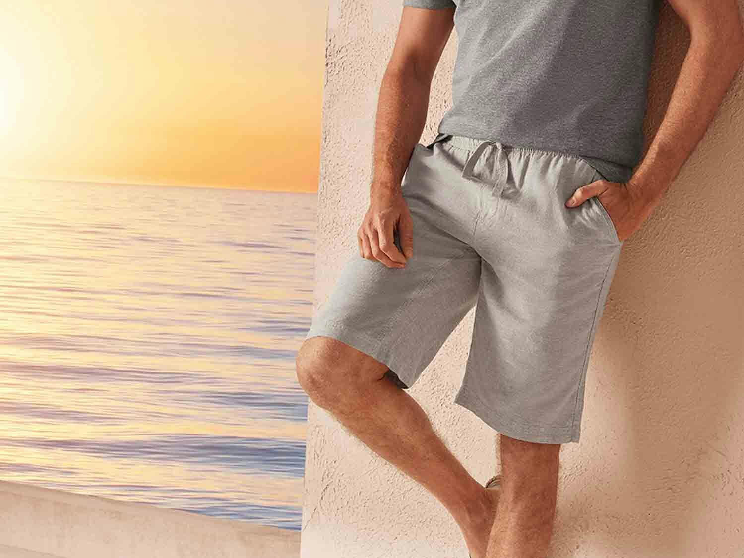 Bermudas de lino para hombre