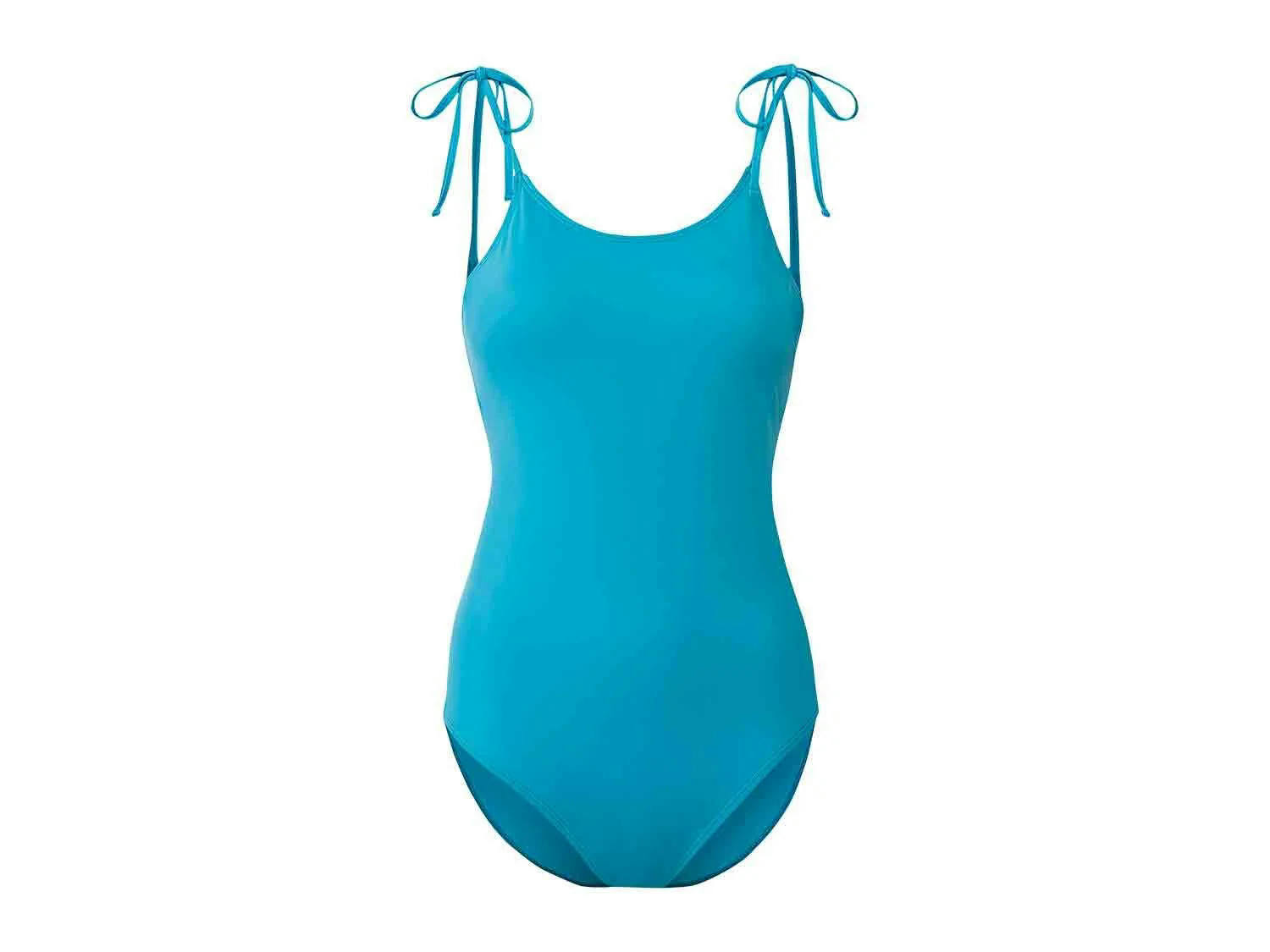 Bañador con lazos para mujer azul/ negro