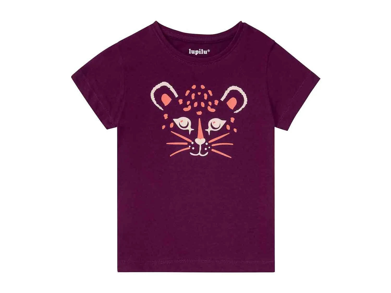 Pijama de verano infantil lila/naranja