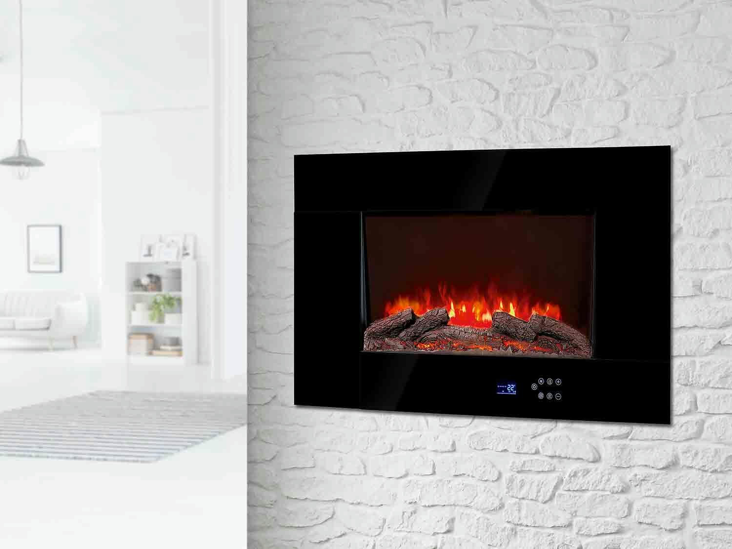 Chimenea eléctrica decorativa horizontal 1800 W