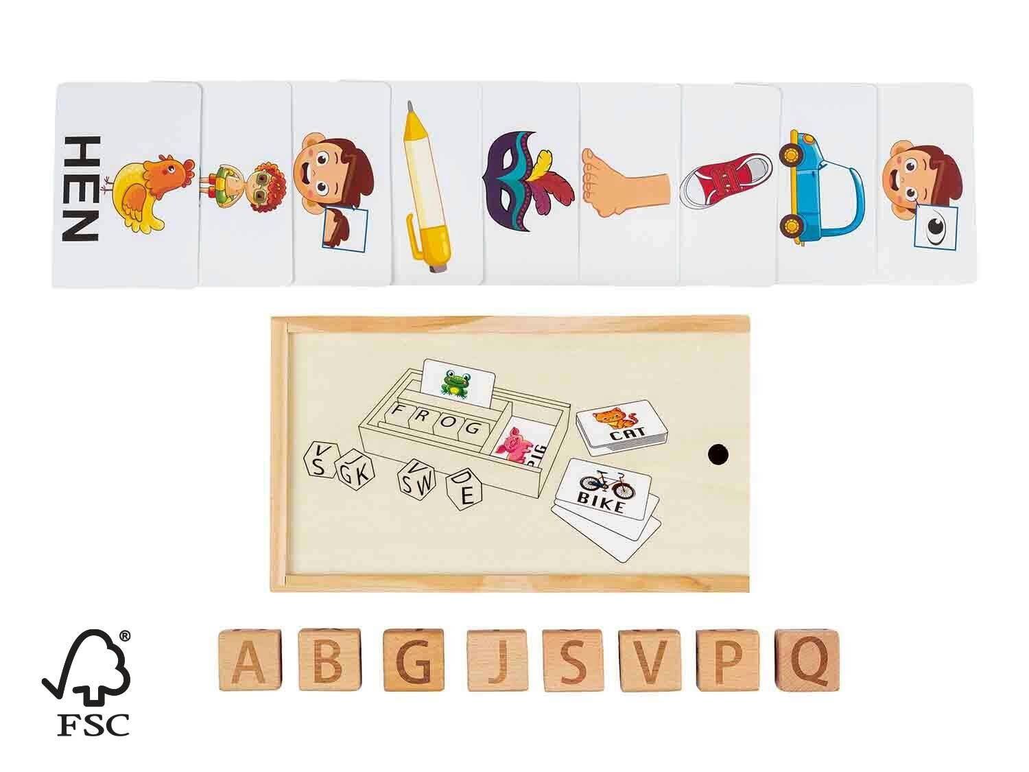 Cubos con letras