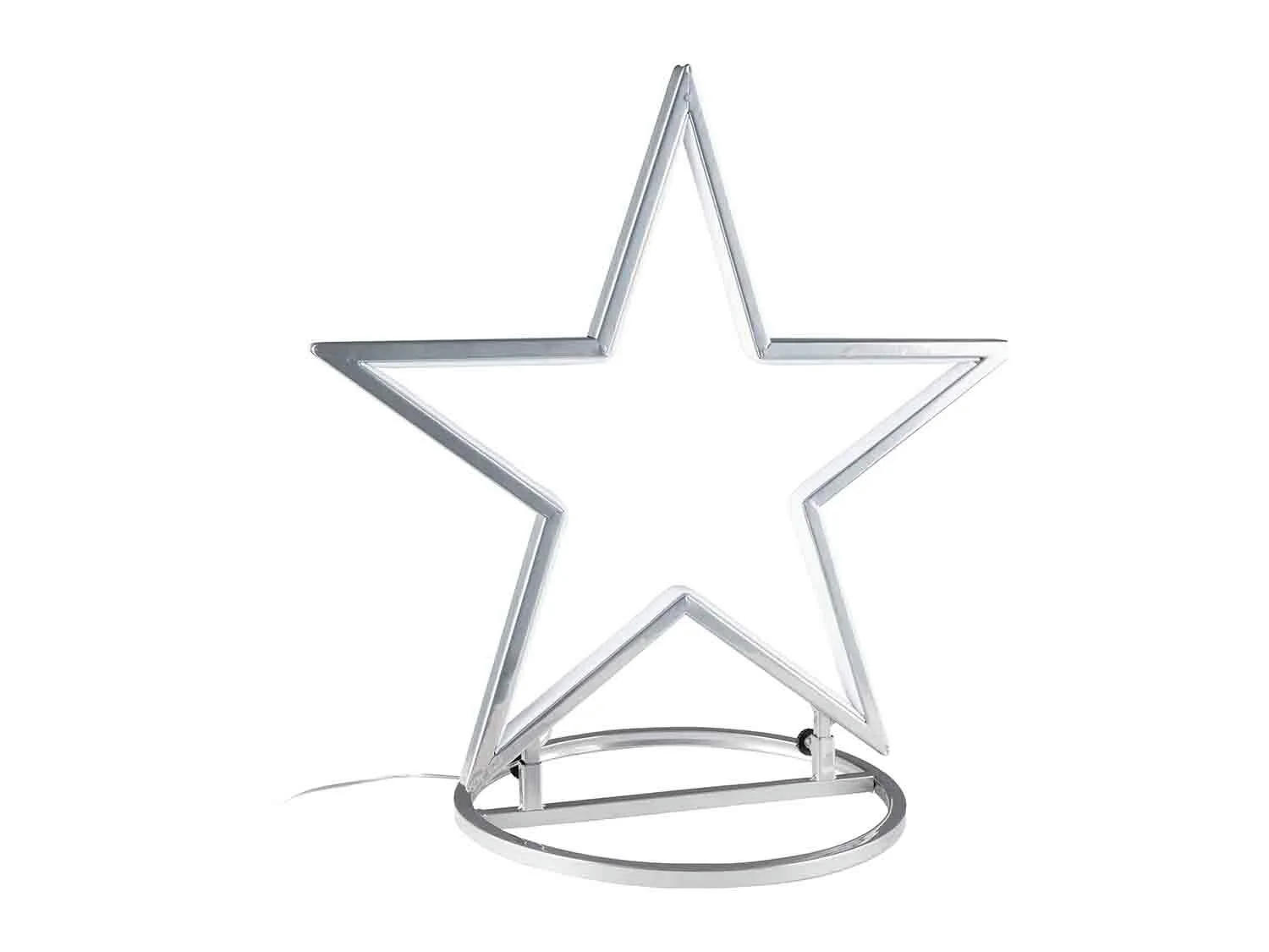 Estrella de metal con LED